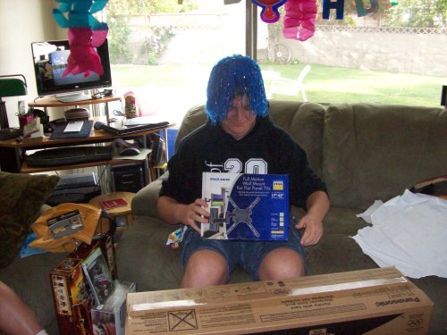 Jonny opening birthday presents 