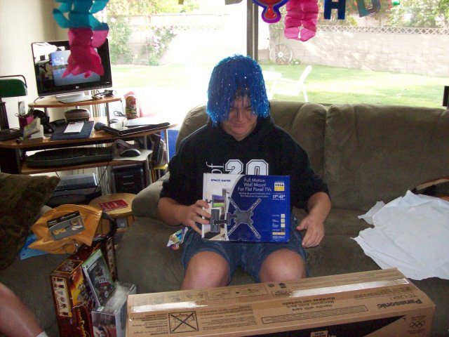 Jonny opening birthday presents 