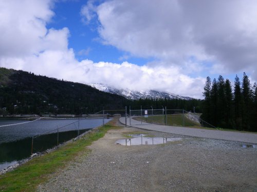 On the dam 