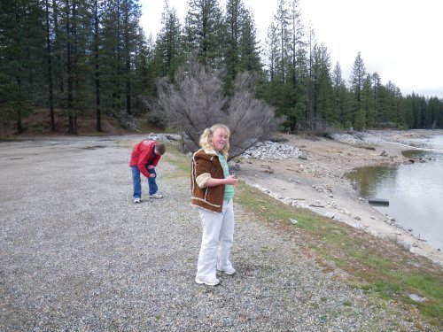 Kids throwing rocks 