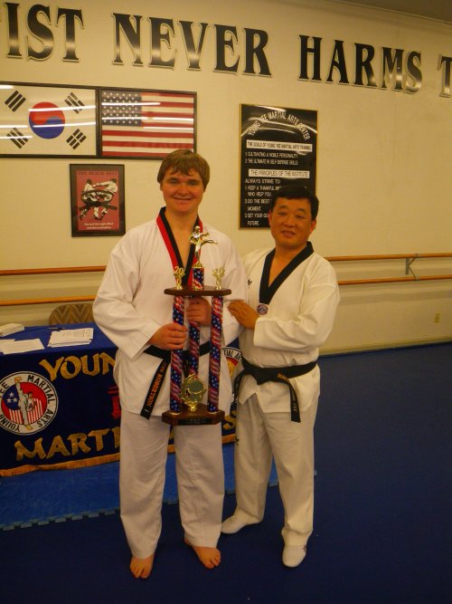 Jonny and one of his instructors 