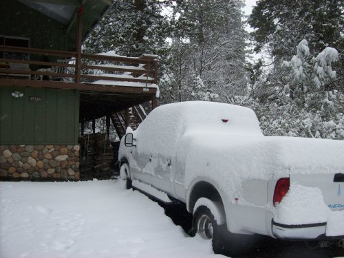 Snow covered truck 