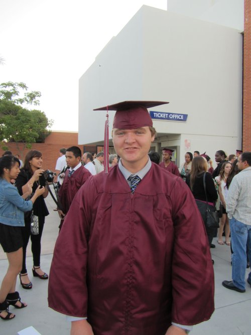 Jonny at his baccalaureate 