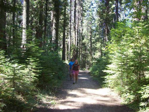 Lori & Melissa hiking 