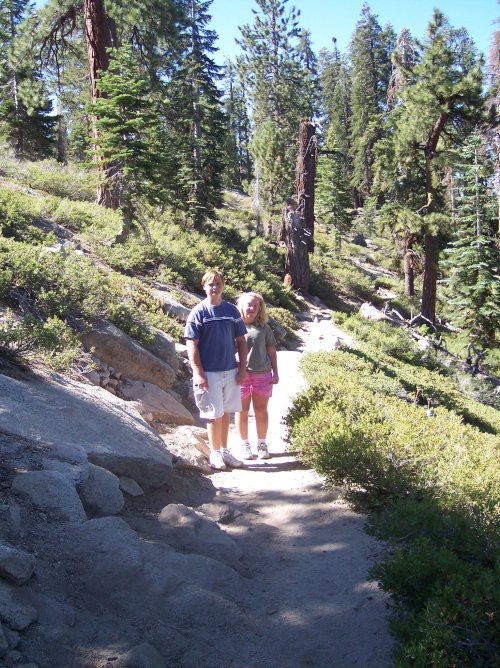 Jonny & Melissa on trail to Sentinel Dome 