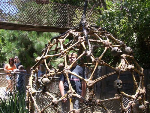 Jonny in skeleton cage 
