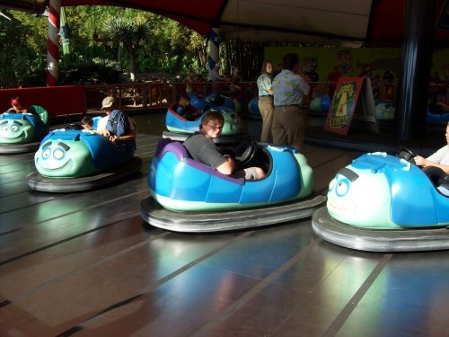 Jonny on bumper cars 