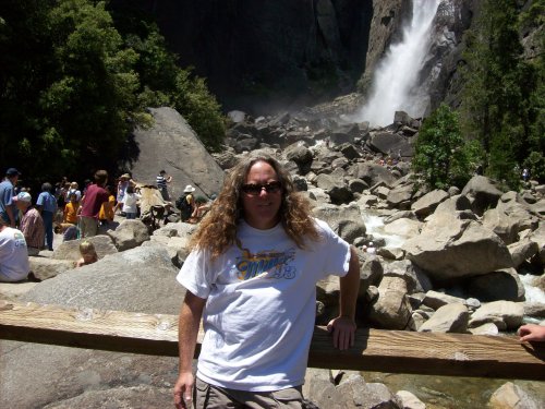 Jon by lower Yosemite Falls 