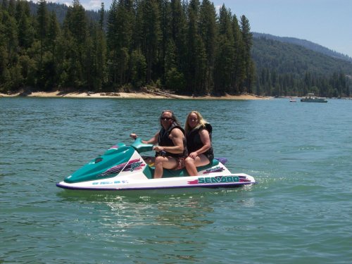 Dad and Melissa on Sea Doo 