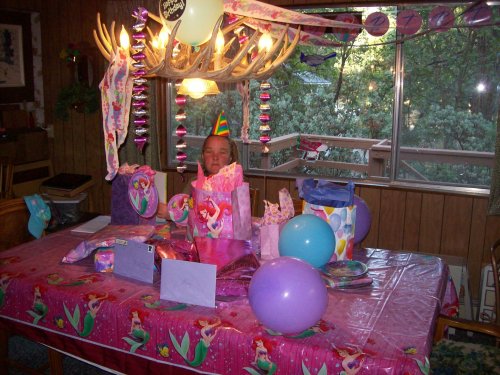 Melissa opening birthday gifts 