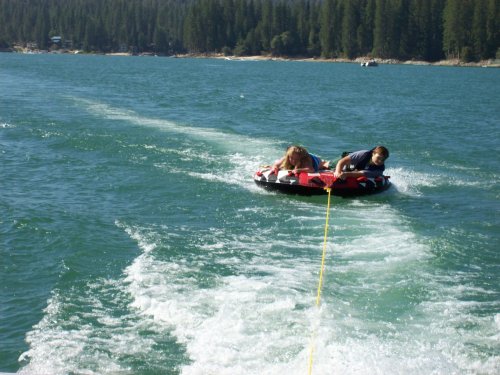 Jonny and Melissa on raft 