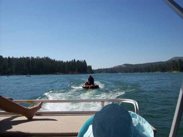 Jonny and Melissa on raft 