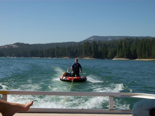 Jonny and Melissa on raft 
