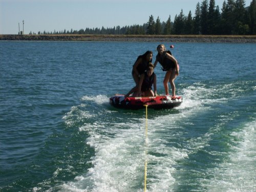 Shane and friends on raft 