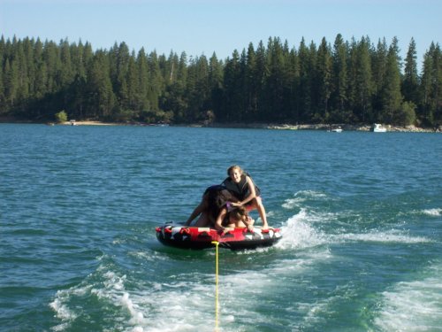 Shane and friends on raft 