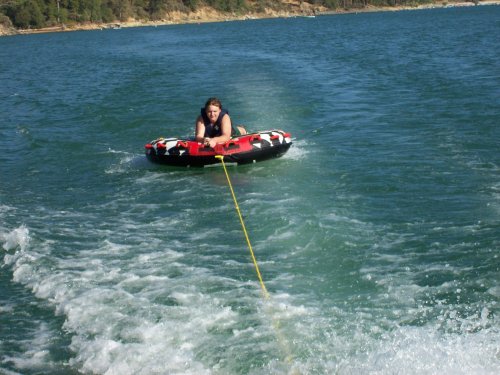 Jonny on raft 