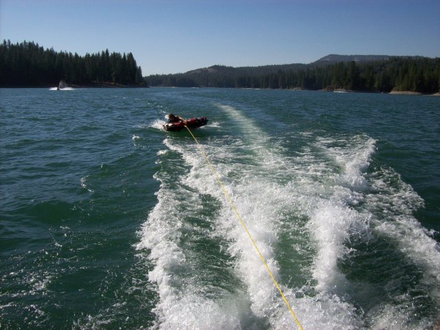 Jonny on raft 