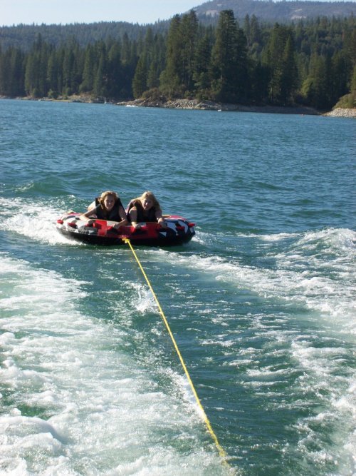 Shane and Kimmy on raft 