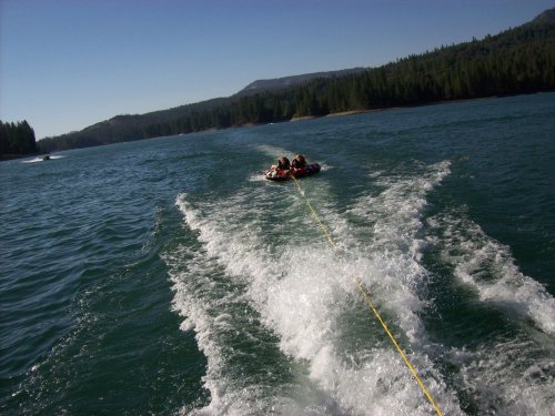 Shane and Kimmy on raft 