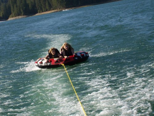 Shane and Kimmy on raft 