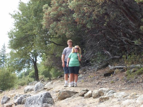 Jonny and Melissa on trail 