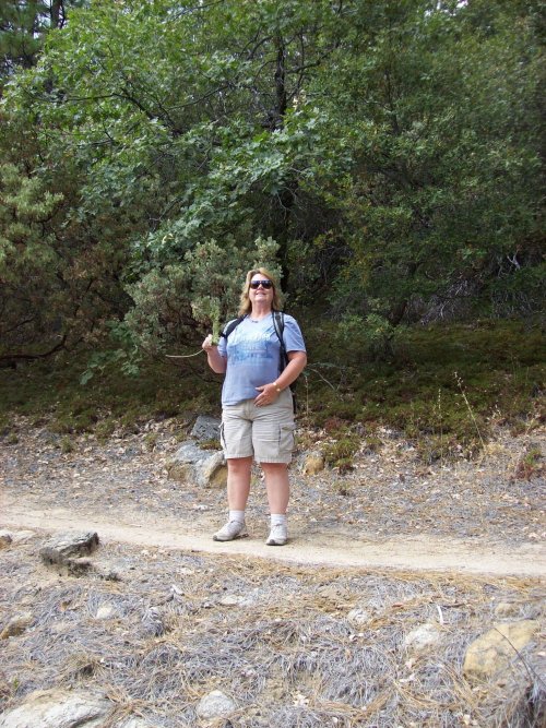 Lori on trail 