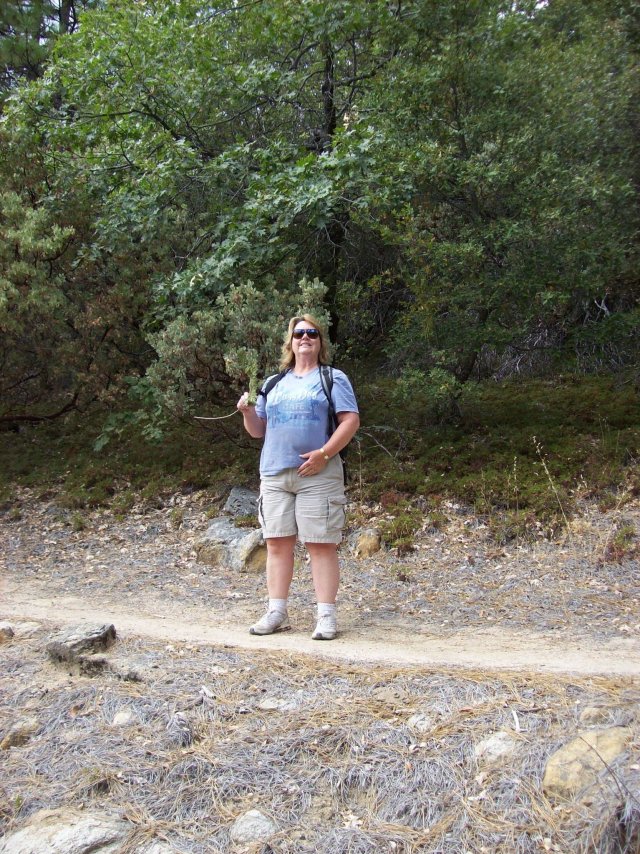 Lori on trail 