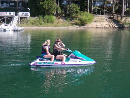 Missy and mom going out for a ride 