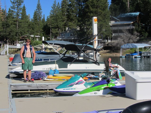 Jonny and Melissa on the dock 