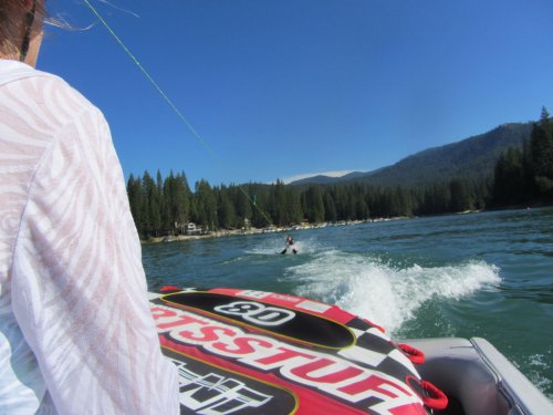 Shane learning how to ski 
