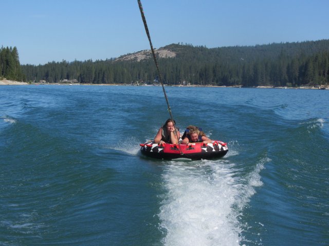 Jonny and Melissa on float 