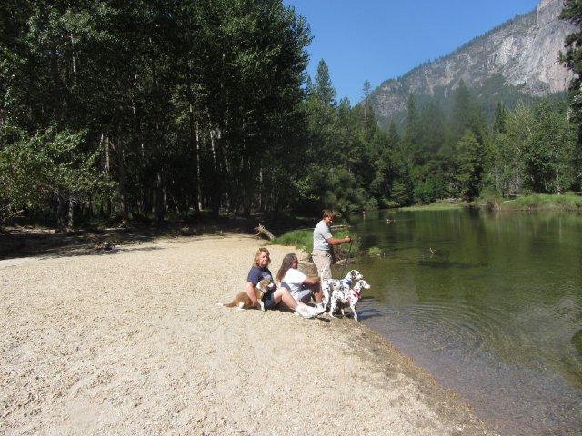 Mom, dad, Jonny and dogs 