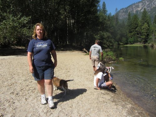 Mom, dad, Jonny and dogs 