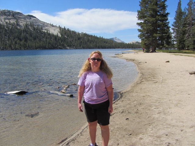 Missy on the beach at Tenaya 