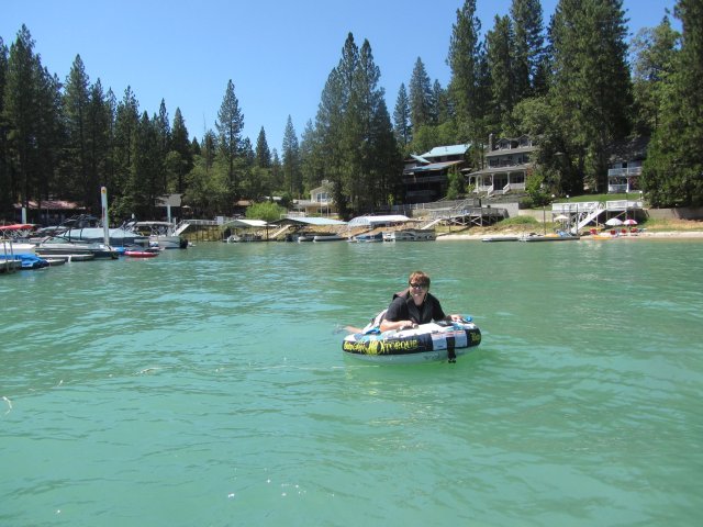 Jonny on raft 