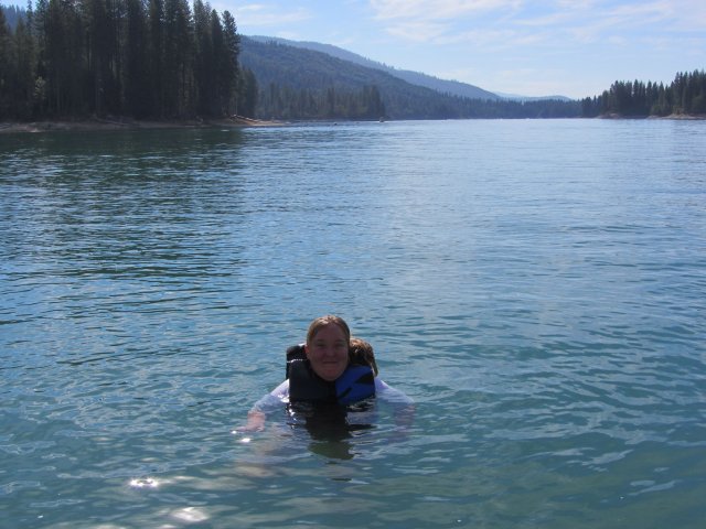 Melissa swiming 