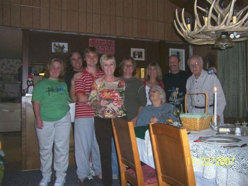 The family together before dinner 