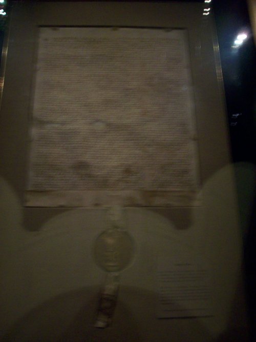 Magna Carta inside National Archives 