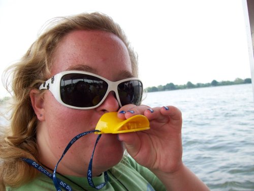 Melissa quacking up 