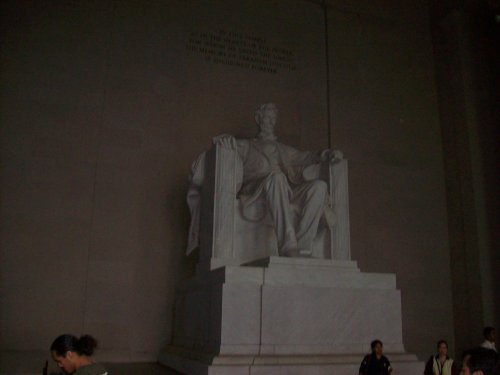 Inside the Lincoln Memorial 