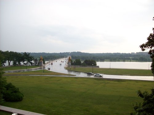 View from the west side of the Lincoln Memorial 