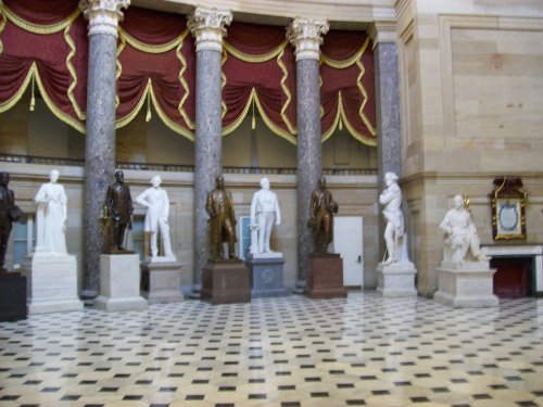 Detail inside National Statuary Hall (in U.S. Capitol) 