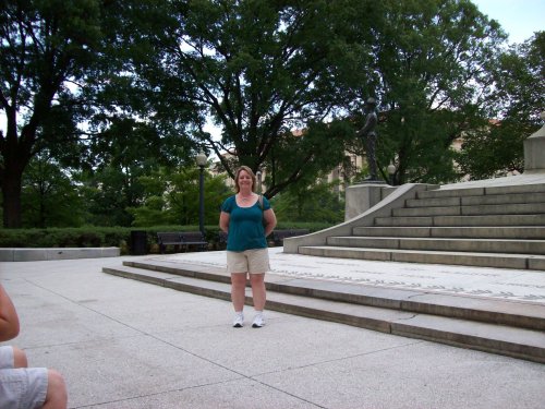 Lori by General Sherman memorial 