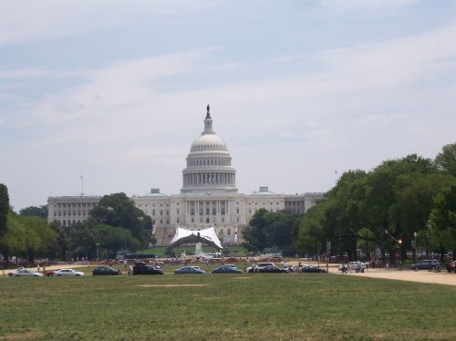 Family and mom's new bicycle 