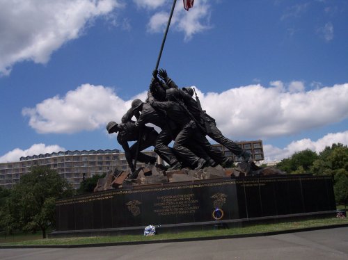 Iwo Jima Memorial at the Arlington National Cemetary 