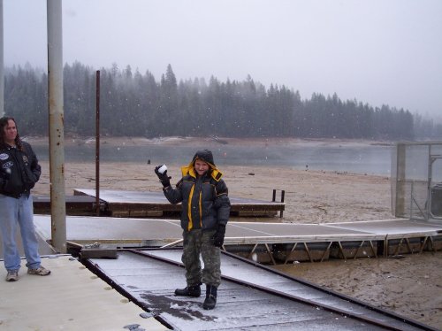 Last snowball fight of the season 