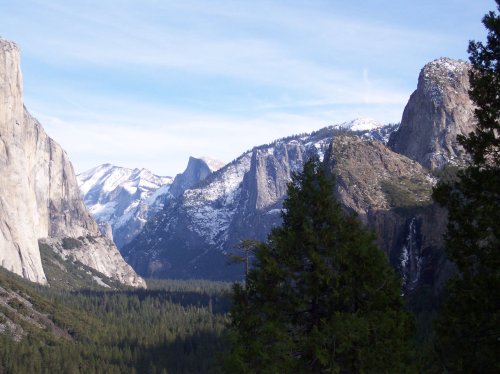 Rainy/snowy morning in Yosemite 