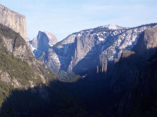 Deer on trail to Yosemite falls 