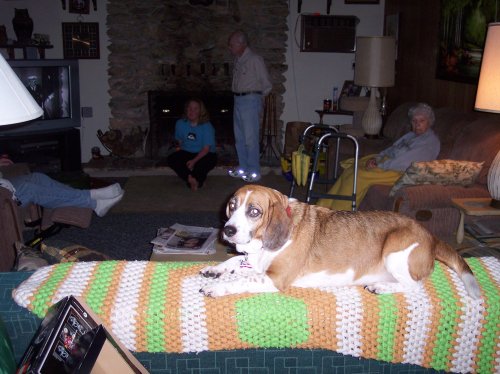Mom's birthday cake and bonfire 
