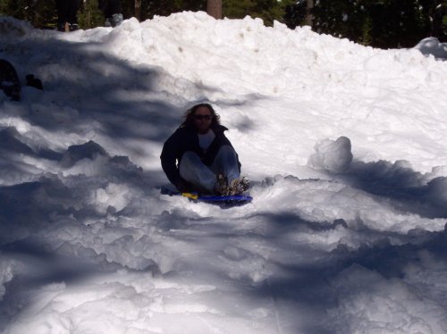 Jon sledding 